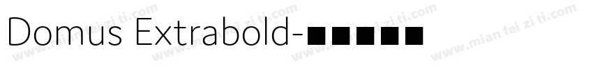 Domus Extrabold字体转换